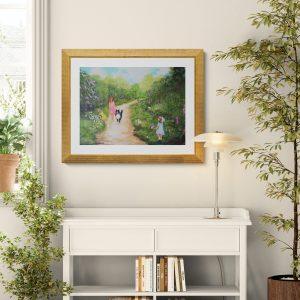 Living room cabinet surrounded by plants (1)