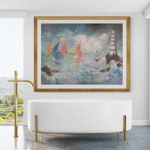 Modern bathroom with elevated tropical view (17)