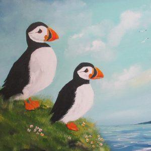 Two Puffins