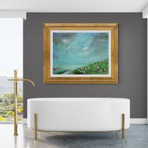 Modern bathroom with elevated tropical view (24)
